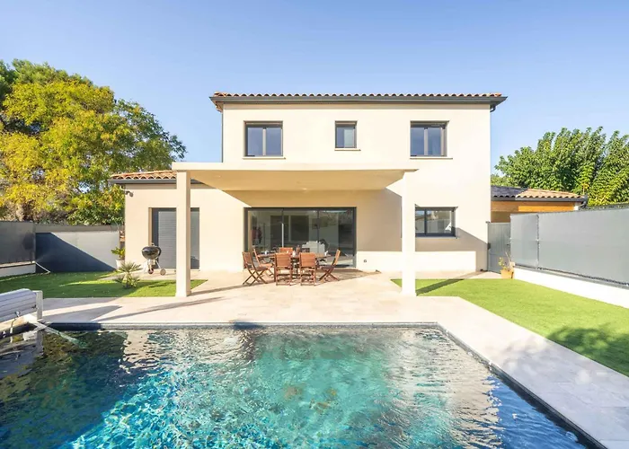 Casa de Férias Moderne Avec Piscine Beaucaire (Gard)
